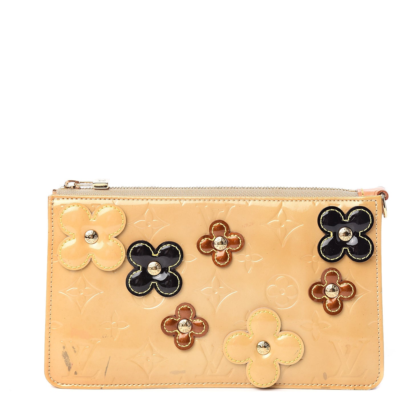 Vernis Lexington Fleurs Pochette Beige