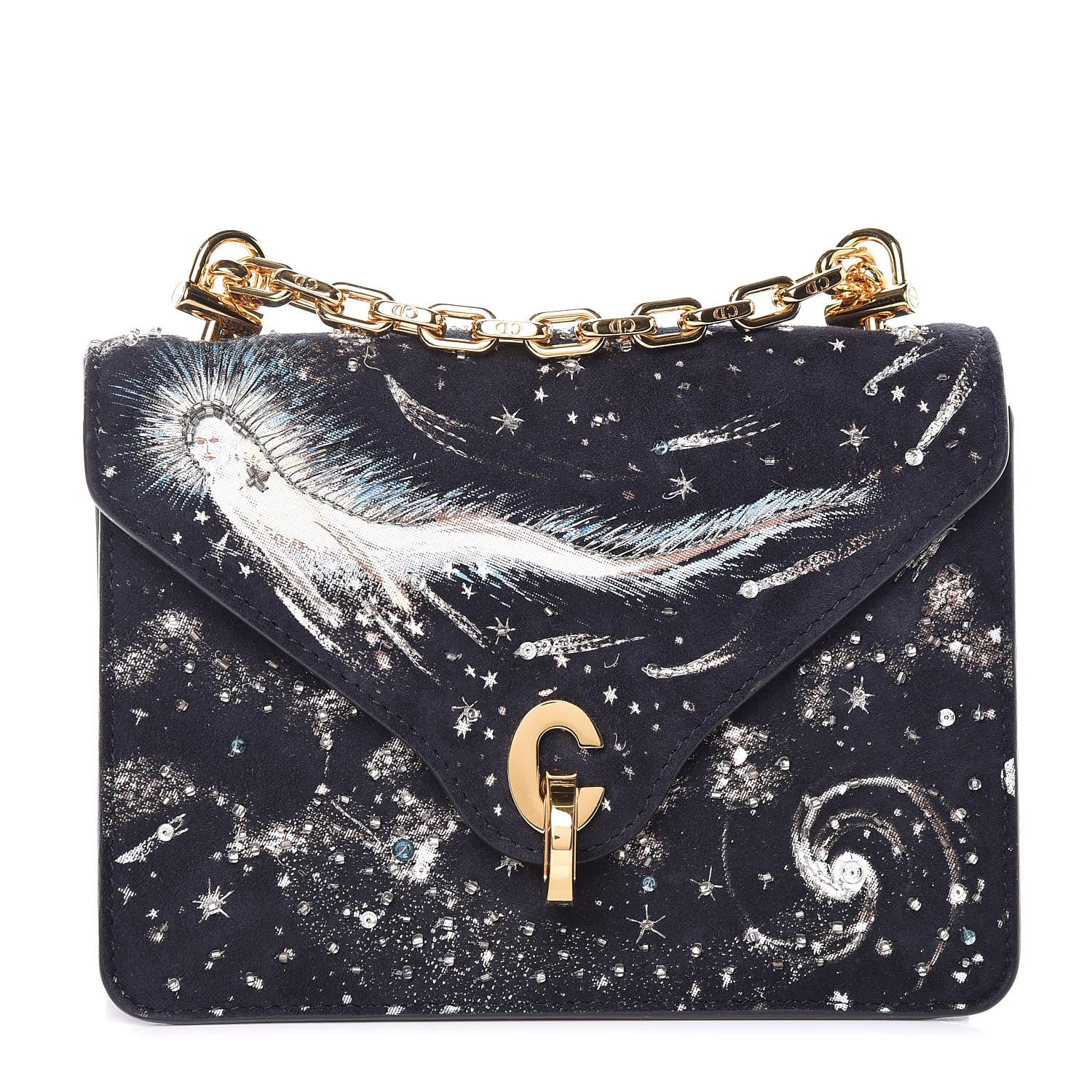 Christian Dior Suede Mini I Fell Blue C'est Flap Bag Blue 1 of 11