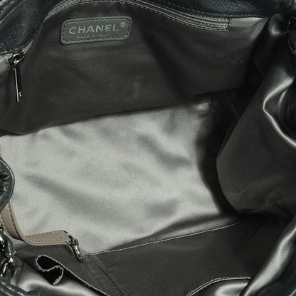 Chanel Calfskin Bubble Quilt Accordion Flap Black 6 of 8