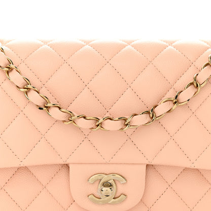 Chanel Caviar Quilted Medium Double Flap Beige 7 of 10