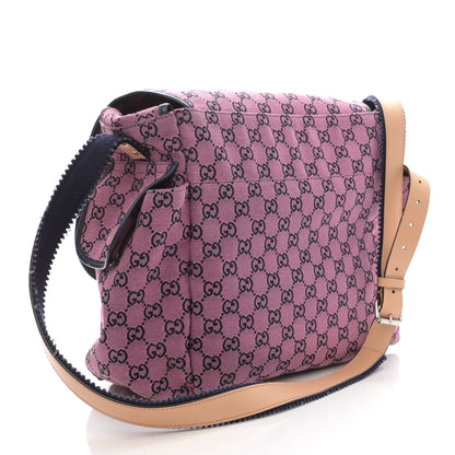 Gucci Monogram Multicolor Diaper Bag Pink Blue 3 of 15