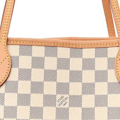 Louis Vuitton Damier Azur Neo Neverfull MM Rose Ballerine 7 of 9