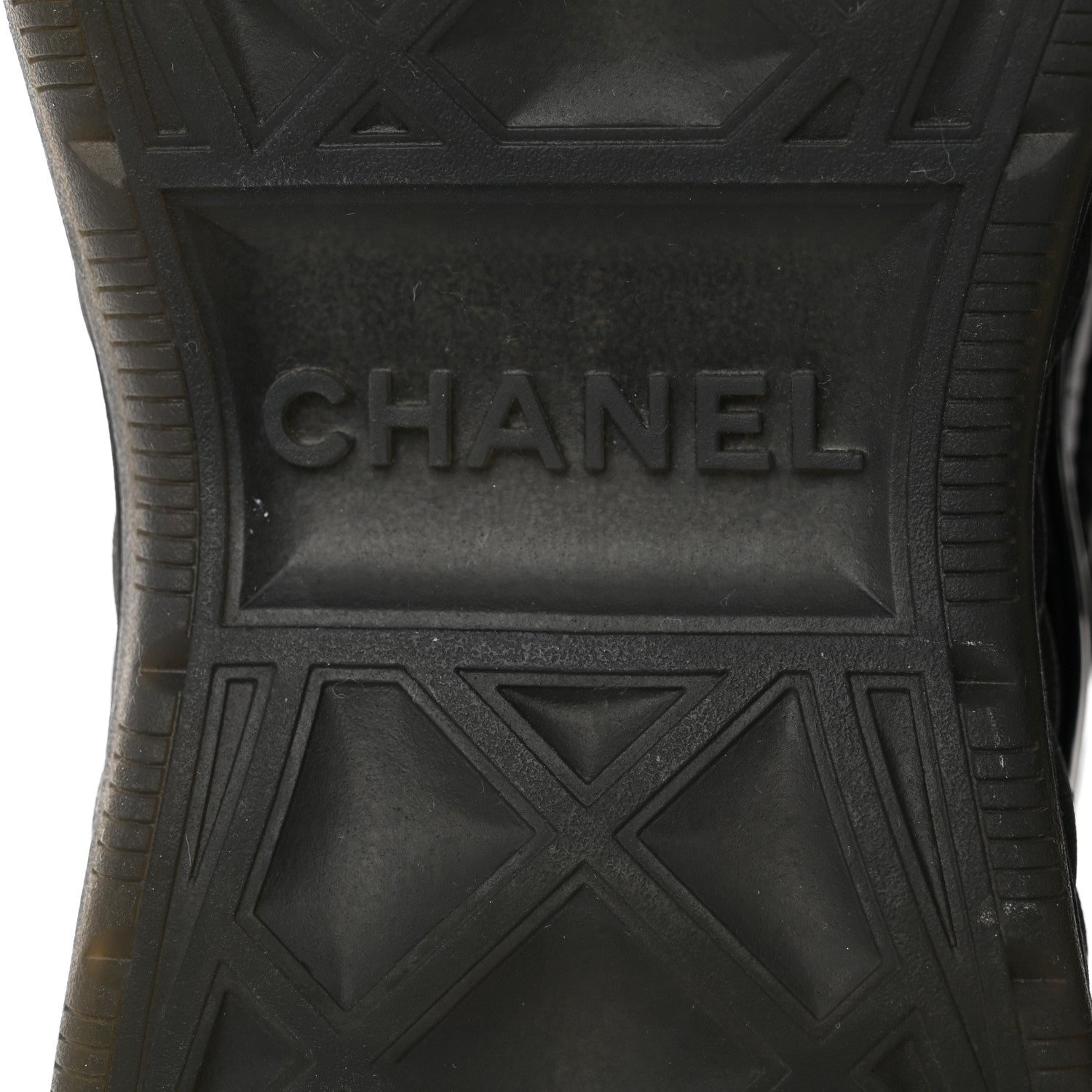 Chanel Fabric Calfskin Suede Womens CC Sneakers 36 Black 8 of 8
