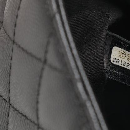 Chanel Caviar Lizard Embossed Quilted Mini Coco Handle Flap Black 7 of 11