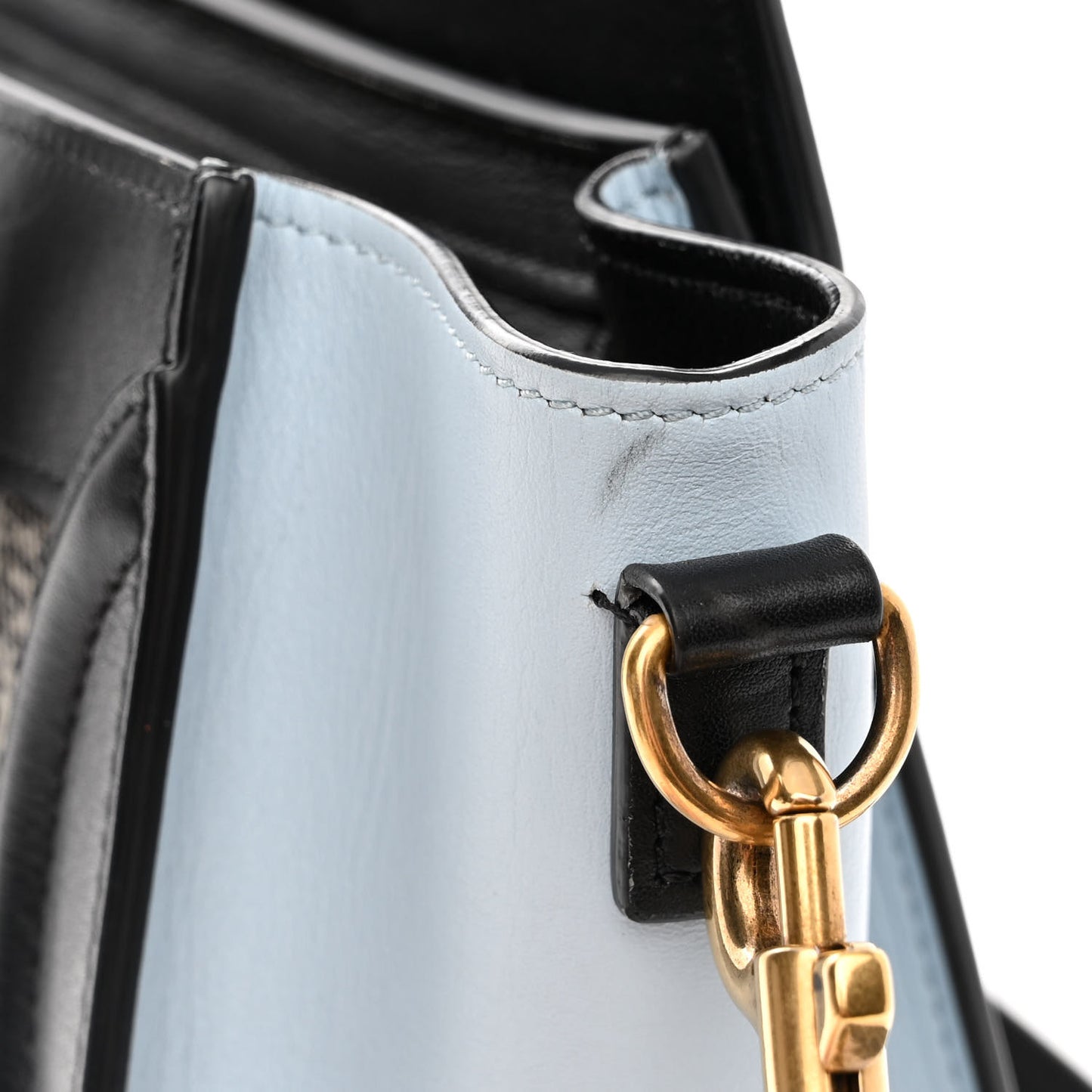 Lizard Smooth Calfskin Nano Tri-Color Luggage Mineral