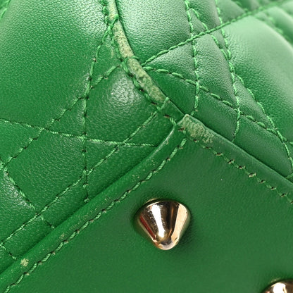 Christian Dior Lambskin Cannage Small Lucky Badges My Lady Dior Green 10 of 11