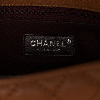 Chanel Caviar Quilted Medium Coco Handle Flap Camel 5 of 12