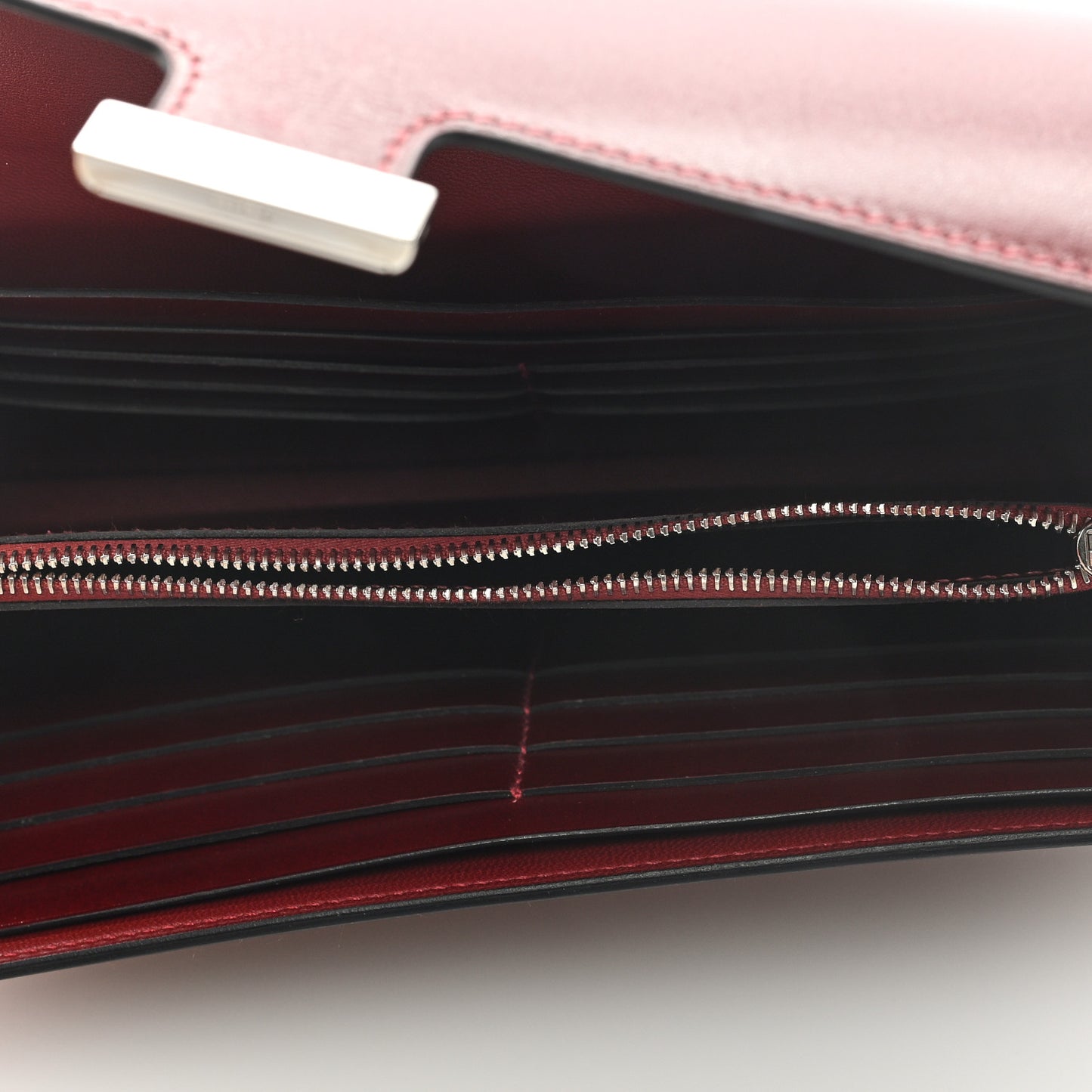 Tadelakt Constance Long Wallet Rouge H