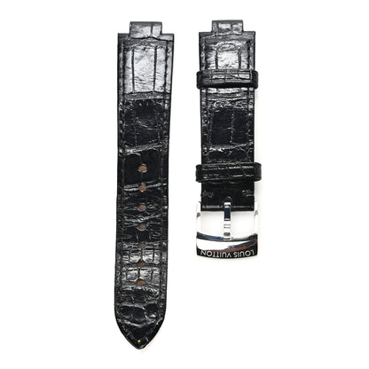 Louis Vuitton Alligator Tambour Watch Strap Black 1 of 4