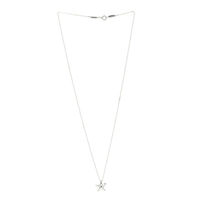 Tiffany Sterling Silver 12mm Elsa Peretti Starfish Pendant Necklace 3 of 6