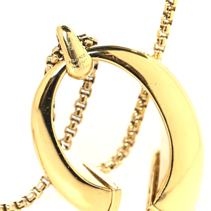 Louis Vuitton Metal Nanogram Sweet Dreams Horseshoe Necklace Gold 5 of 5