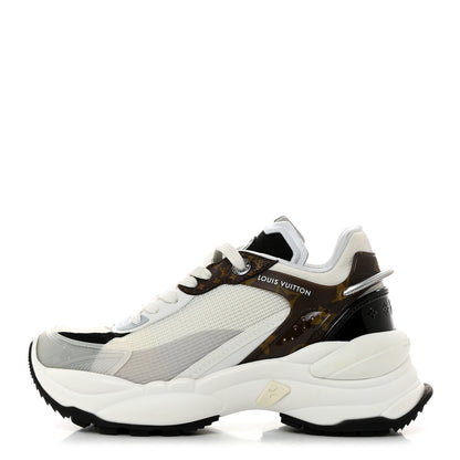 Louis Vuitton Monogram Calfskin Run 55 Sneakers 35.5 White 1 of 9
