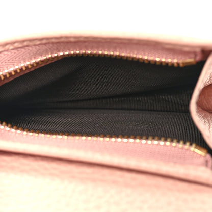 Gucci Dollar Calfskin GG Supreme Monogram GG Marmont Card Case Perfect Pink Beige Mystic White 6 of 11