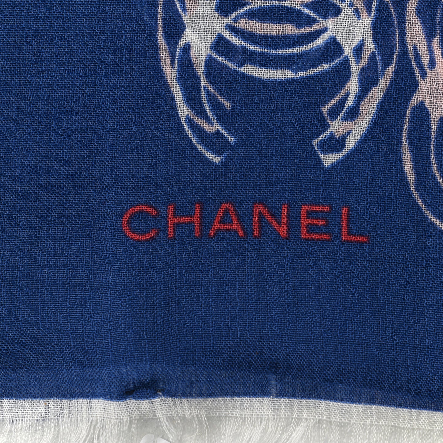 Cashmere Silk CC Stole Blue