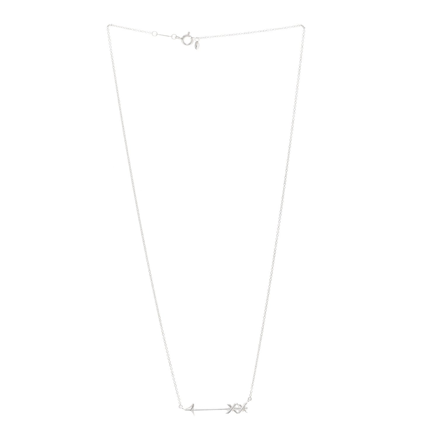 Tiffany Sterling Silver Paloma's Graffiti Arrow Pendant Necklace 3 of 4