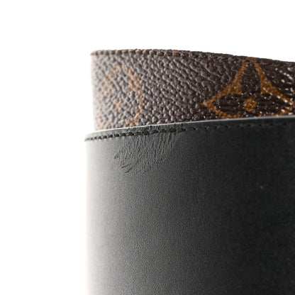 Louis Vuitton Calfskin Monogram Wonderland Flat Ranger Boots 39 Black 10 of 21