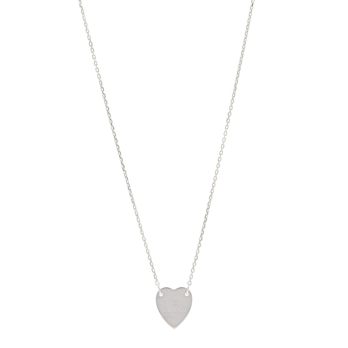 Sterling Silver Trademark Heart Pendant Necklace
