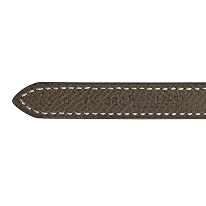 Hermes Swift Epsom 13mm Mini Laquee Reversible Belt 85 34 Etoupe Black 5 of 6