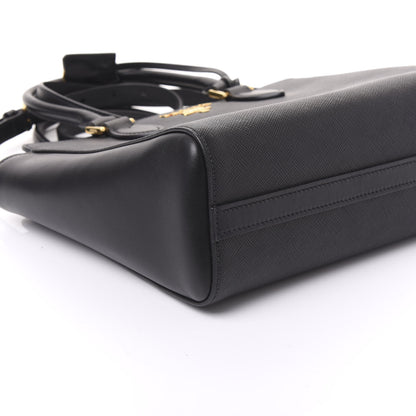 Prada Saffiano Soft Calfskin Zippered Tote Black 7 of 8