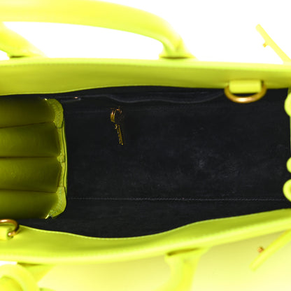 Saint Laurent Calfskin Nano Sac De Jour Neon Yellow 5 of 11