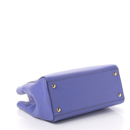 Fendi Vitello Elite Petite 2Jours Tote Viola Cassis 3 of 10