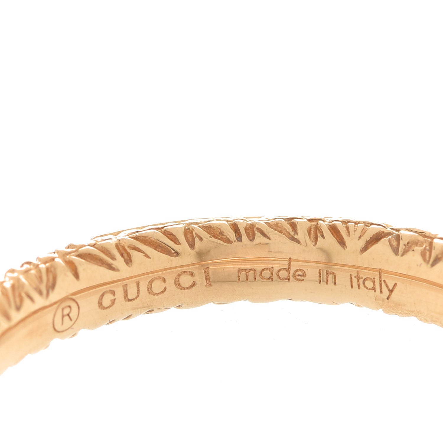 Gucci 18K Yellow Gold Black Diamond Topaz Sapphire Ouroboros Snake Ring 52 6 4 of 6