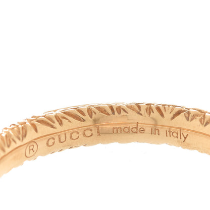 Gucci 18K Yellow Gold Black Diamond Topaz Sapphire Ouroboros Snake Ring 52 6 4 of 6