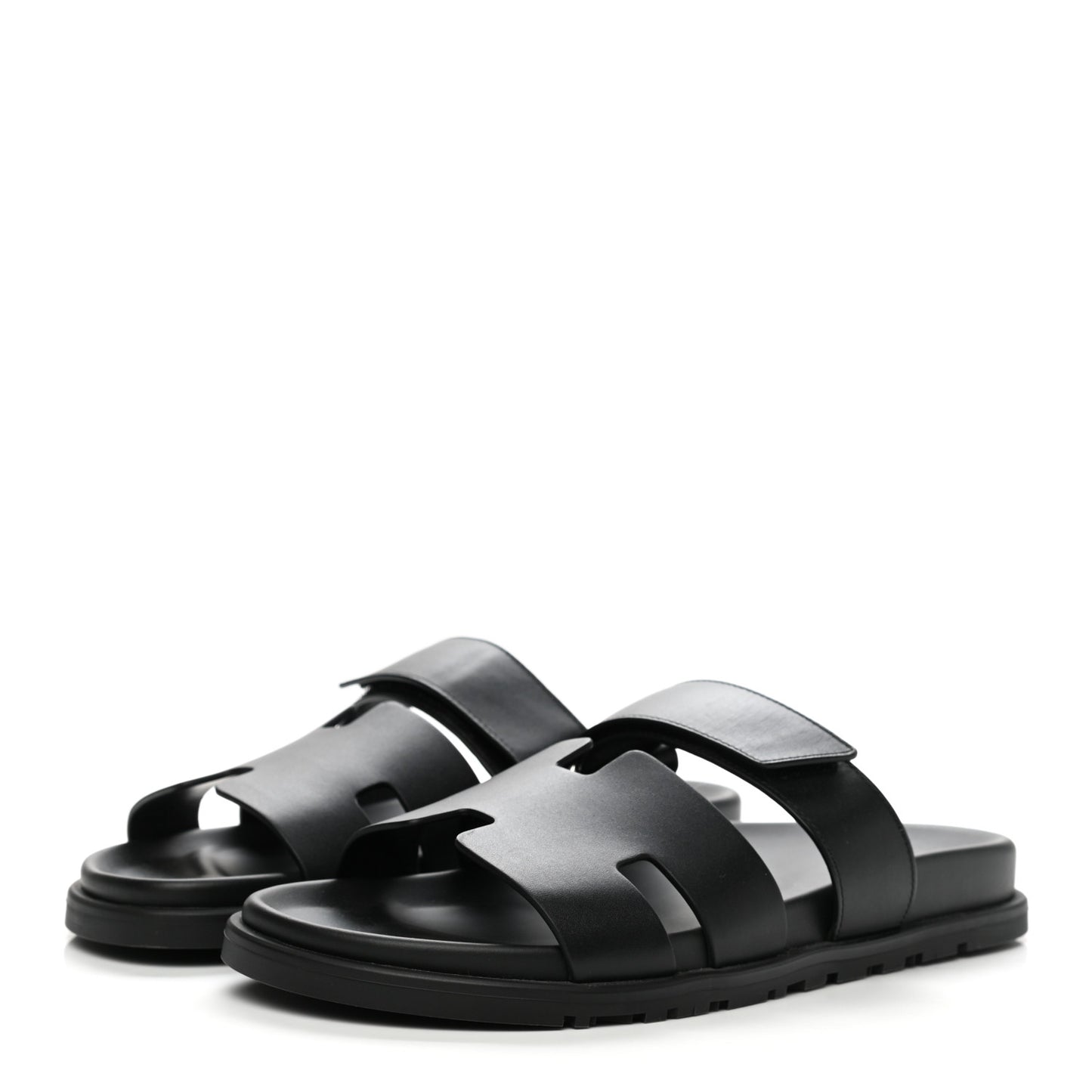 Calfskin Mens Chypre Sandals 41 Black
