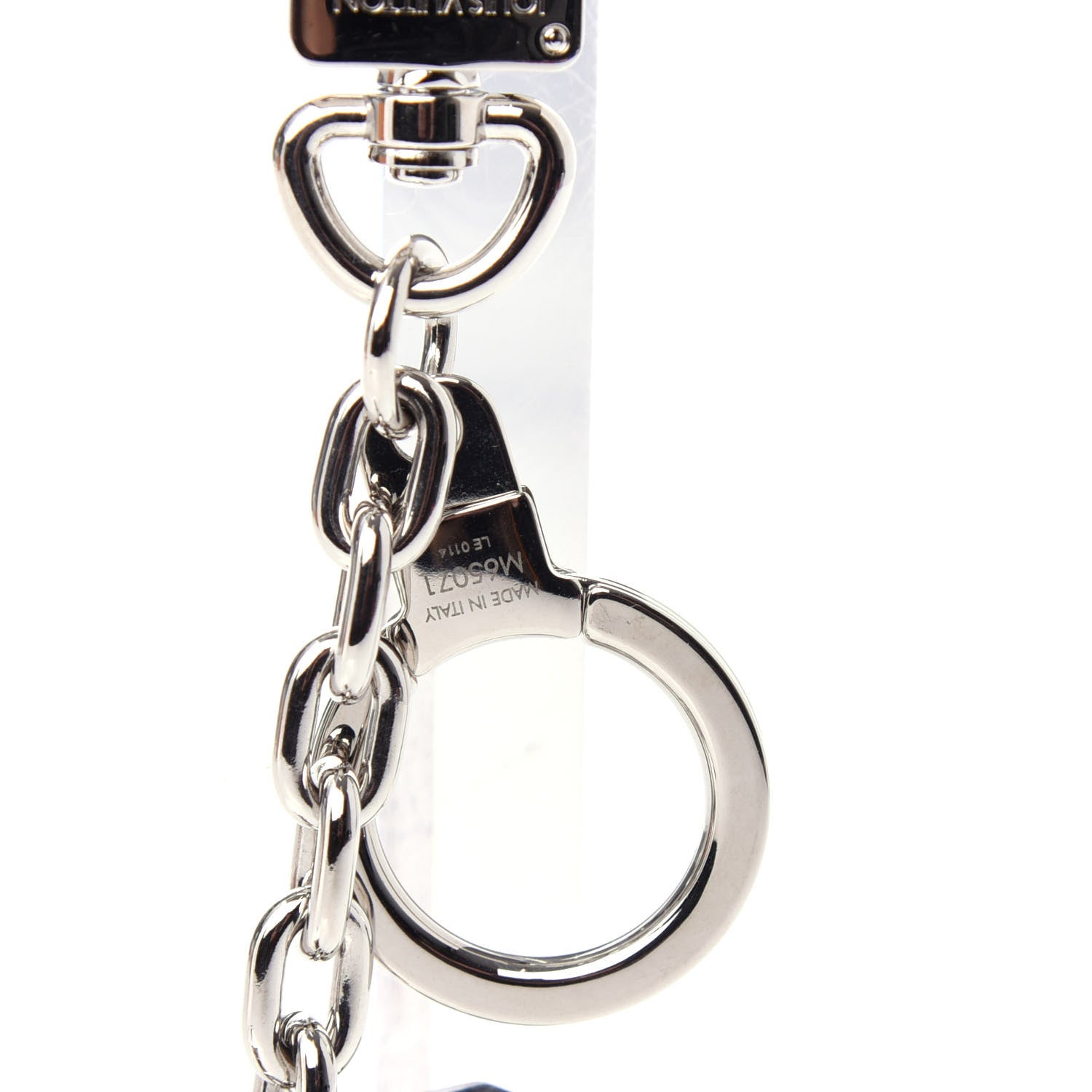 Louis Vuitton LV Facettes Bag Charm Key Holder Silver 3 of 5