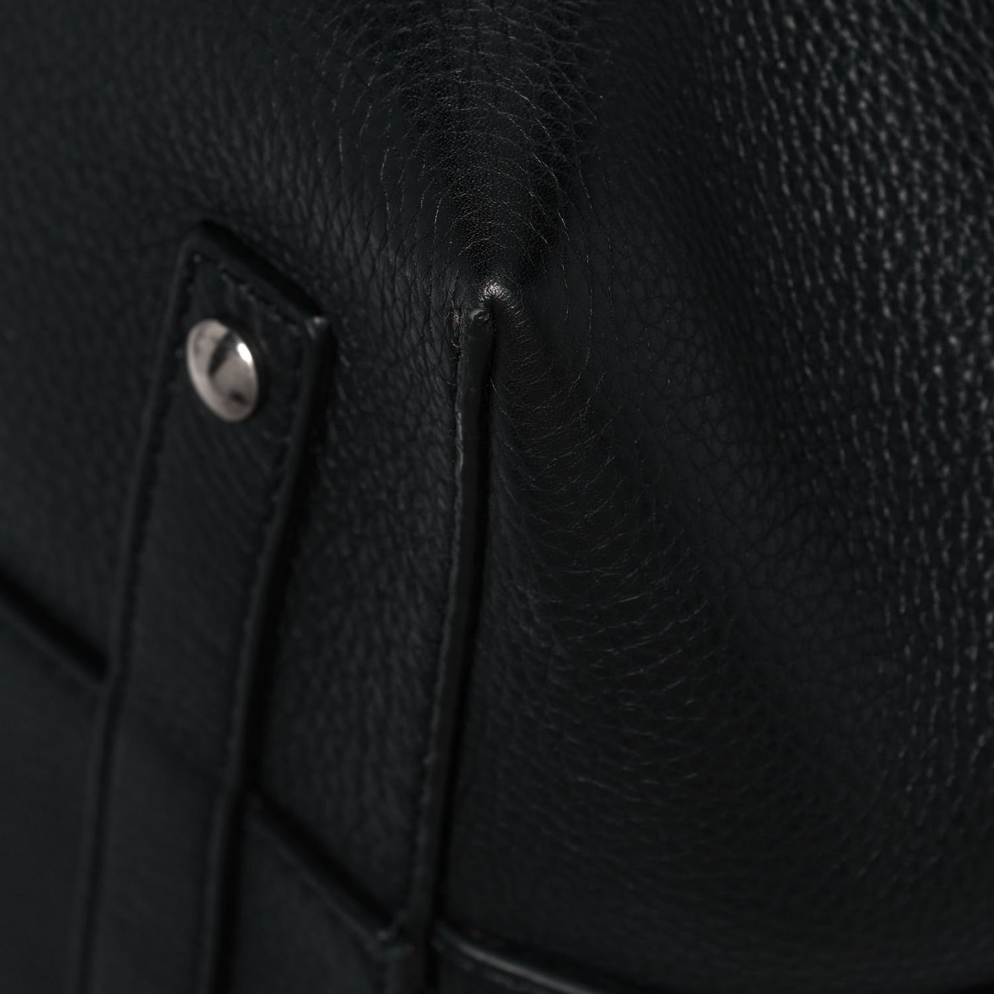 Marais Calfskin Large Belt Bag Black