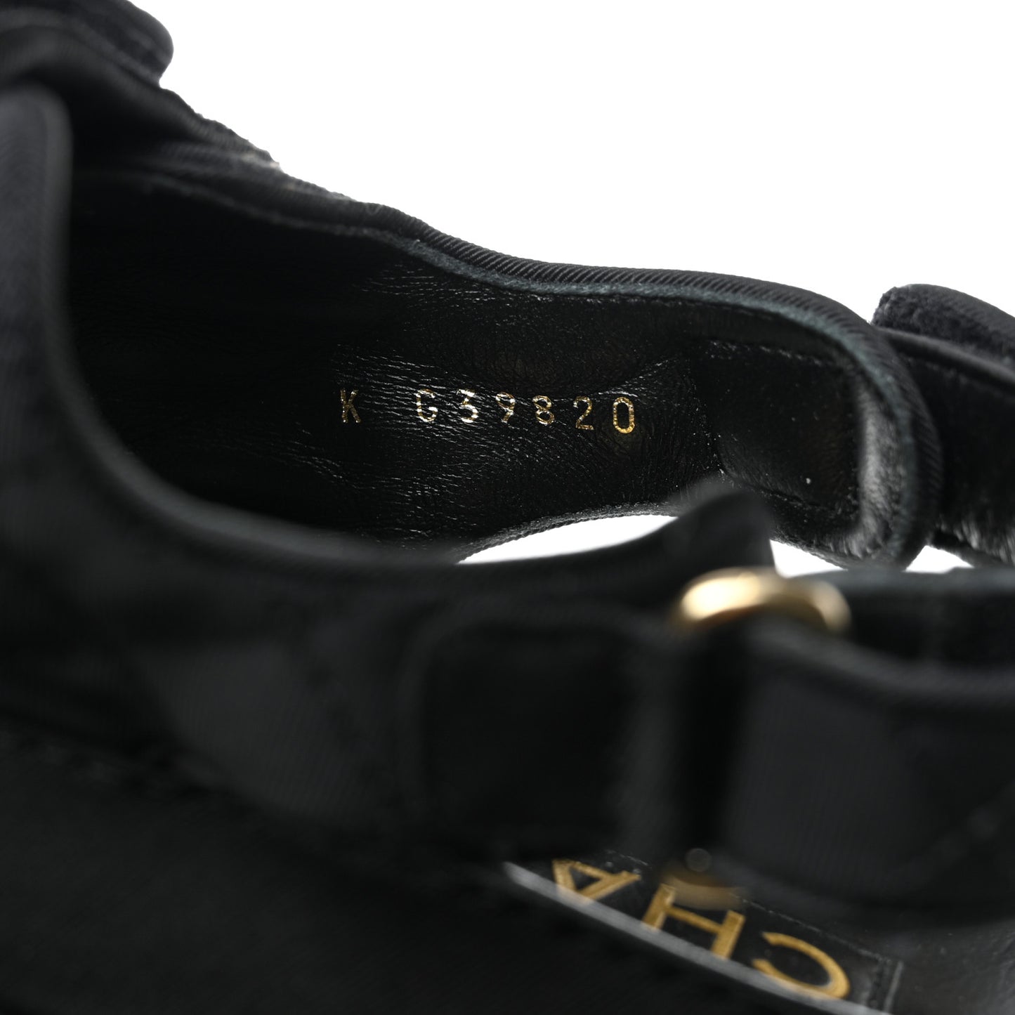 Grosgrain Quilted Bow Dad Sandals 38 Black