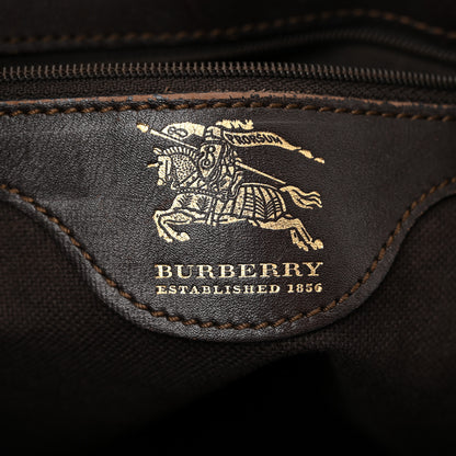 Burberry Haymarket Check Small Onslow Tote Chocolate 5 of 14