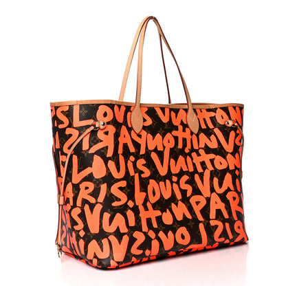 Louis Vuitton Monogram Graffiti Neverfull GM Orange 3 of 9