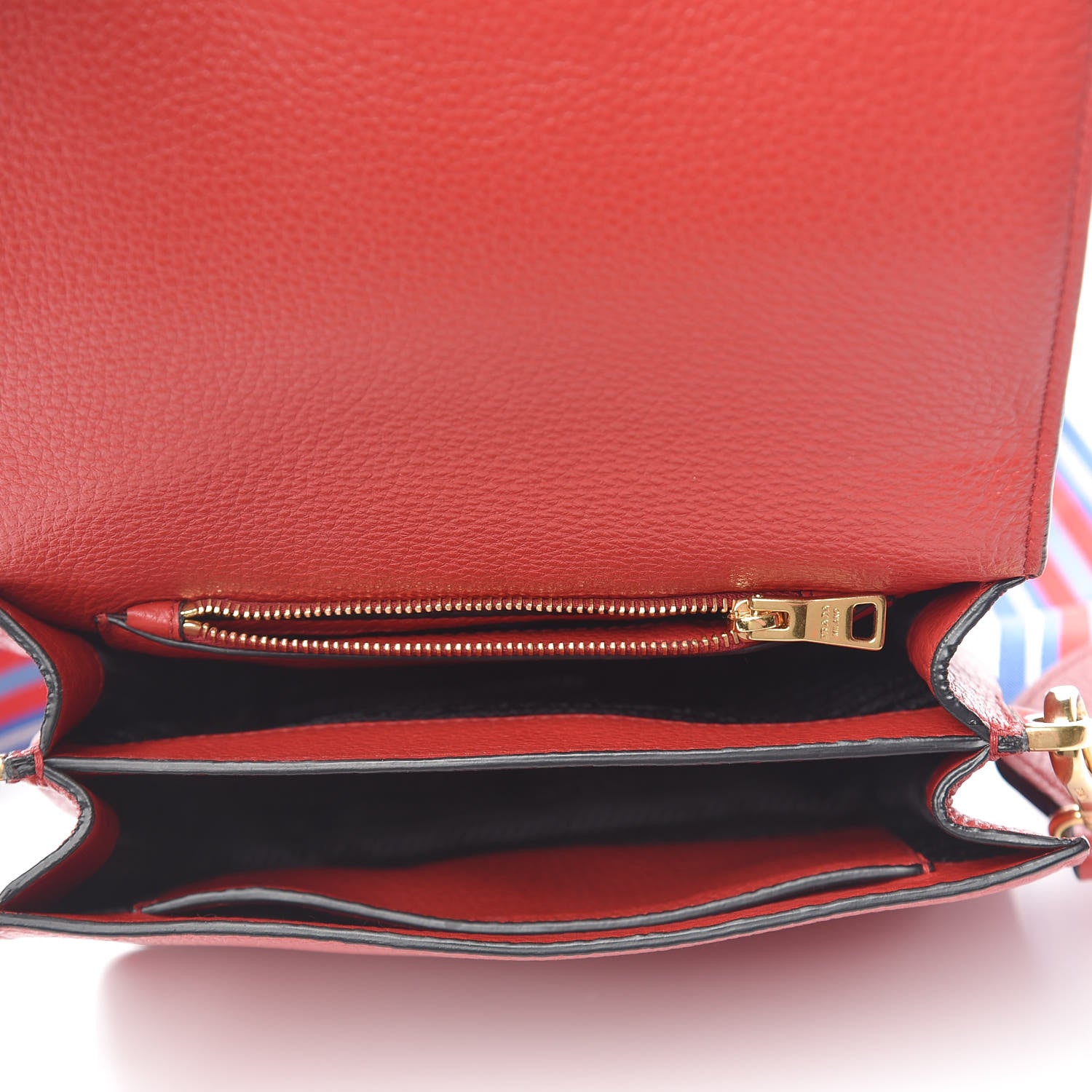 Prada Vitello Daino Flap Crossbody Rosso 6 of 12