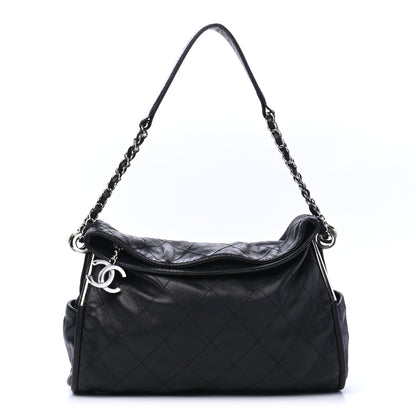 Chanel Lambskin Stitched Medium Ultimate Soft Tote Black 1 of 6