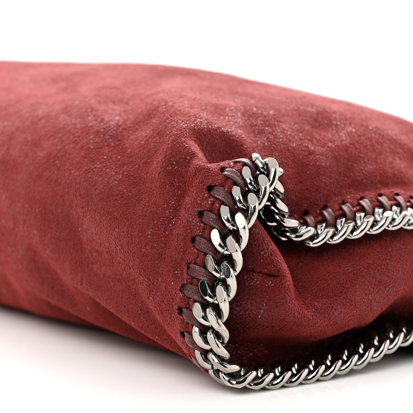 Shaggy Deer Falabella Fold Over Tote Wine