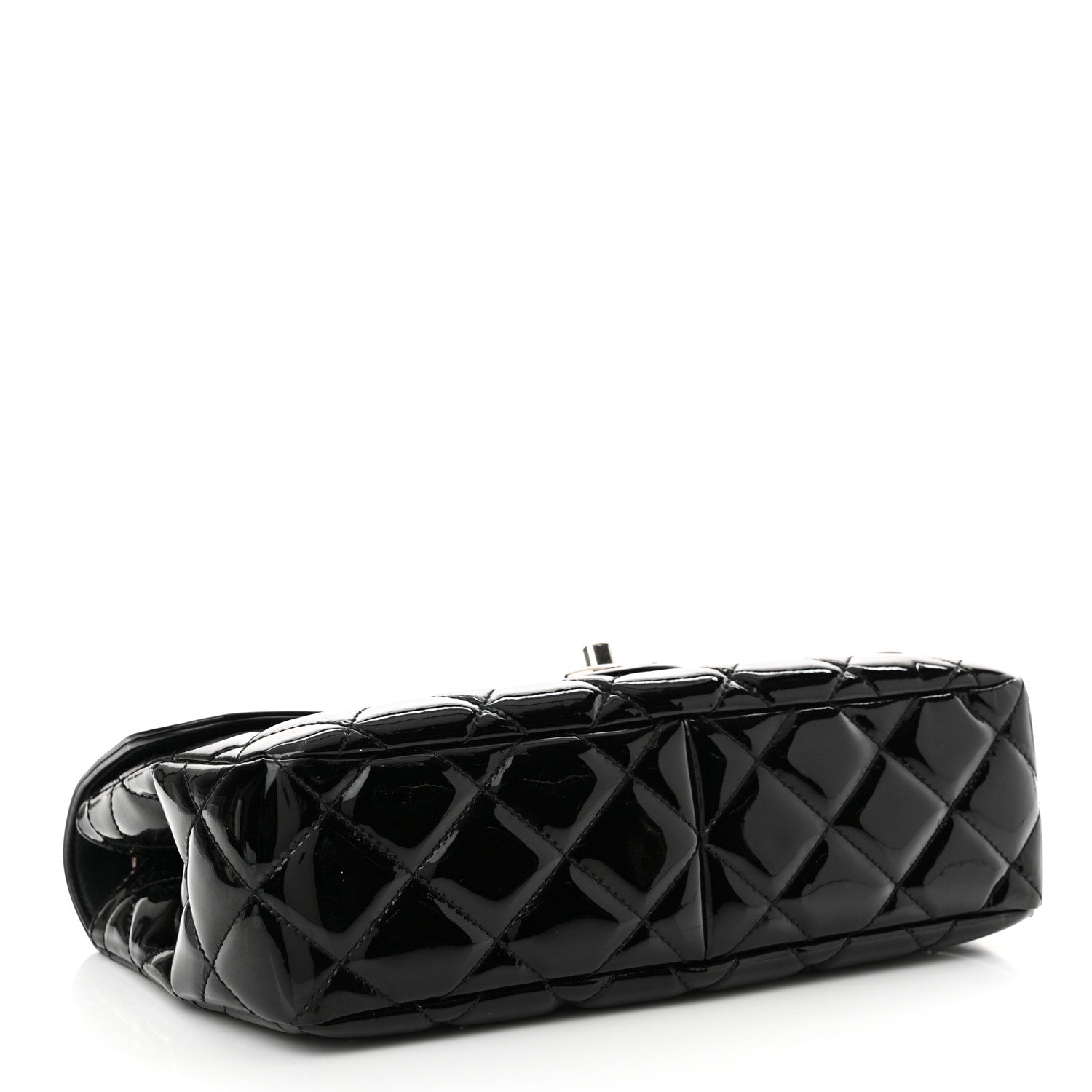 Chanel Patent Quilted Large Coco Shine Flap Black 4 of 13