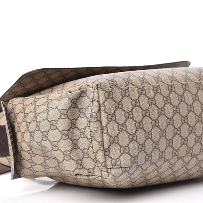 Gucci GG Plus Monogram Messenger Diaper Bag Dark Brown 5 of 13