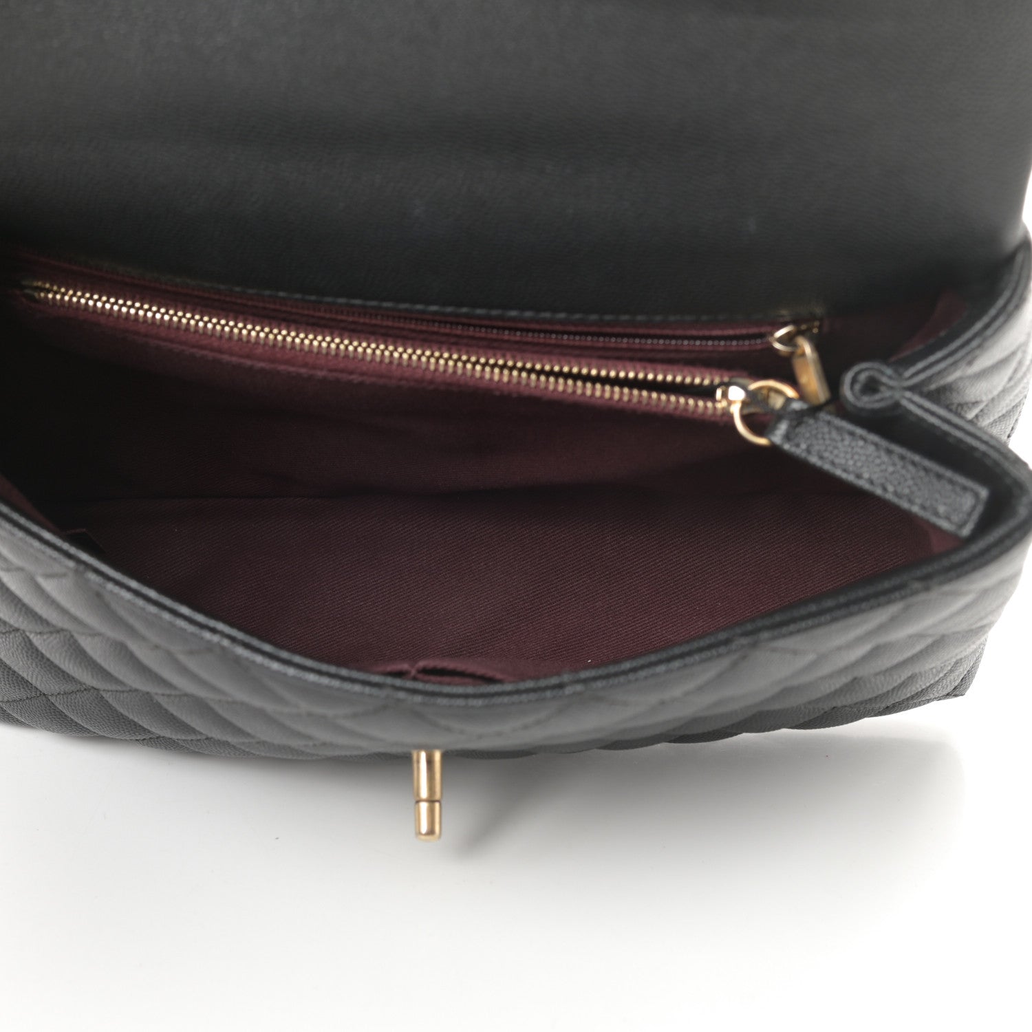 Chanel Caviar Quilted Small Coco Handle Flap Black 5 of 13