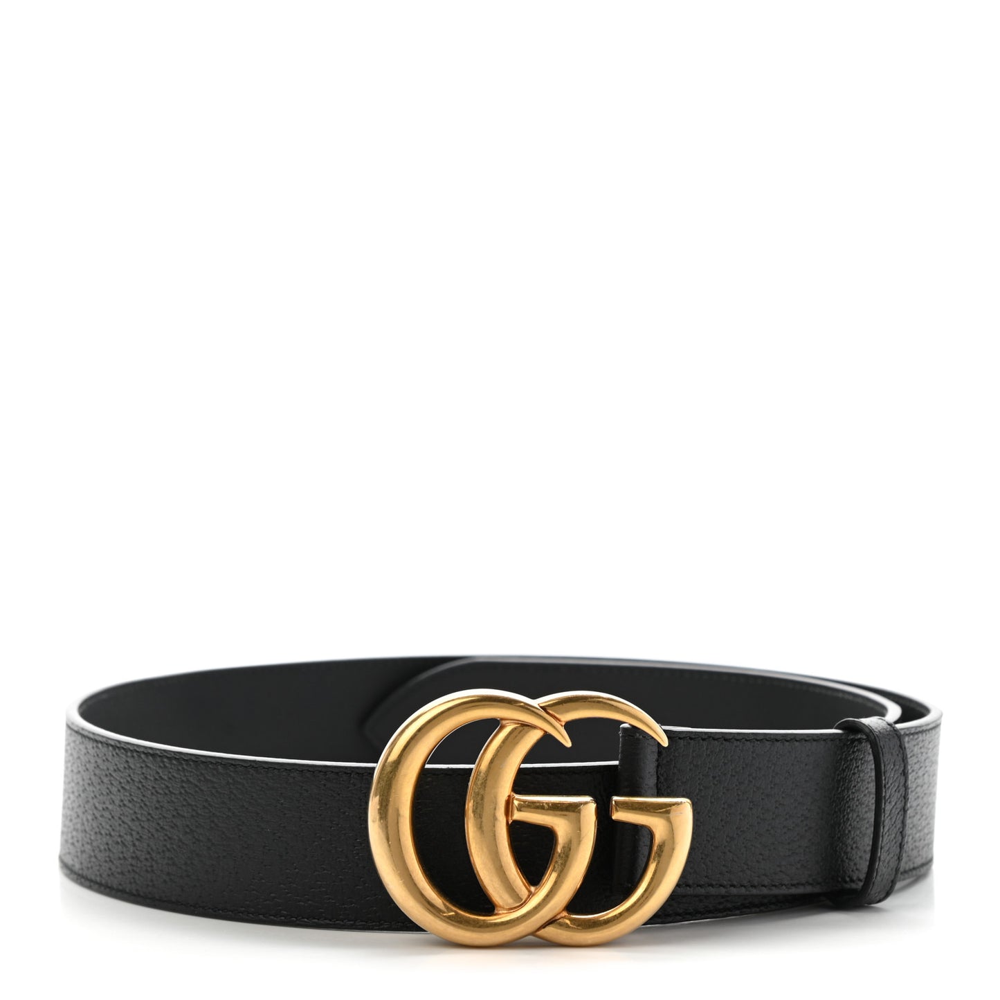 Textured Calfskin Double G 40mm Belt 85 34 Black