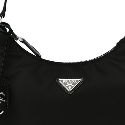 Prada Tessuto Nylon Saffiano Mini Re-Edition 2005 Bag Black 8 of 11
