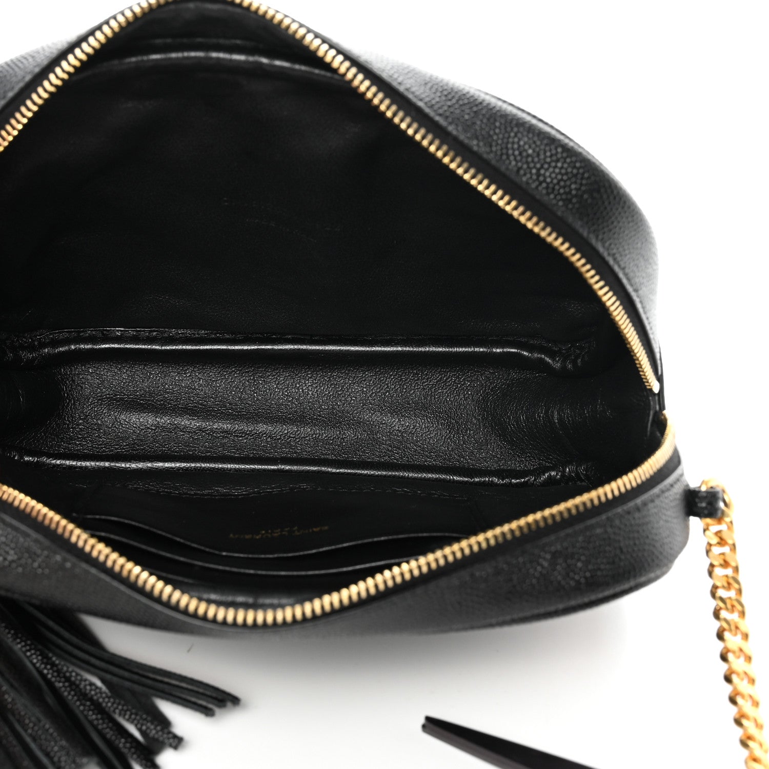 Saint Laurent Grain De Poudre Matelasse Monogram Mini Lou Camera Bag Black 5 of 10