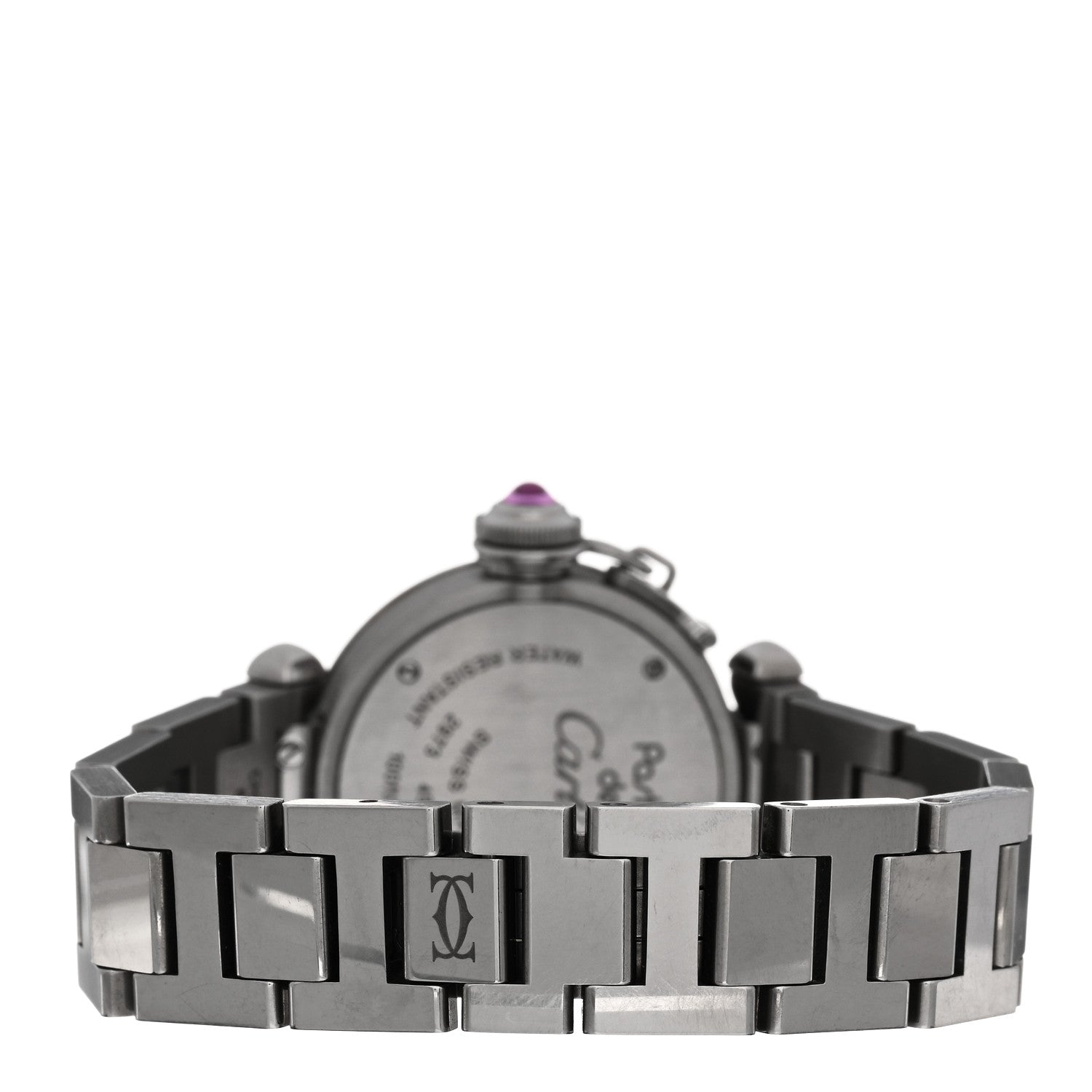 Cartier Stainless Steel 27mm Miss Pasha Quartz Watch Pink 3 of 4