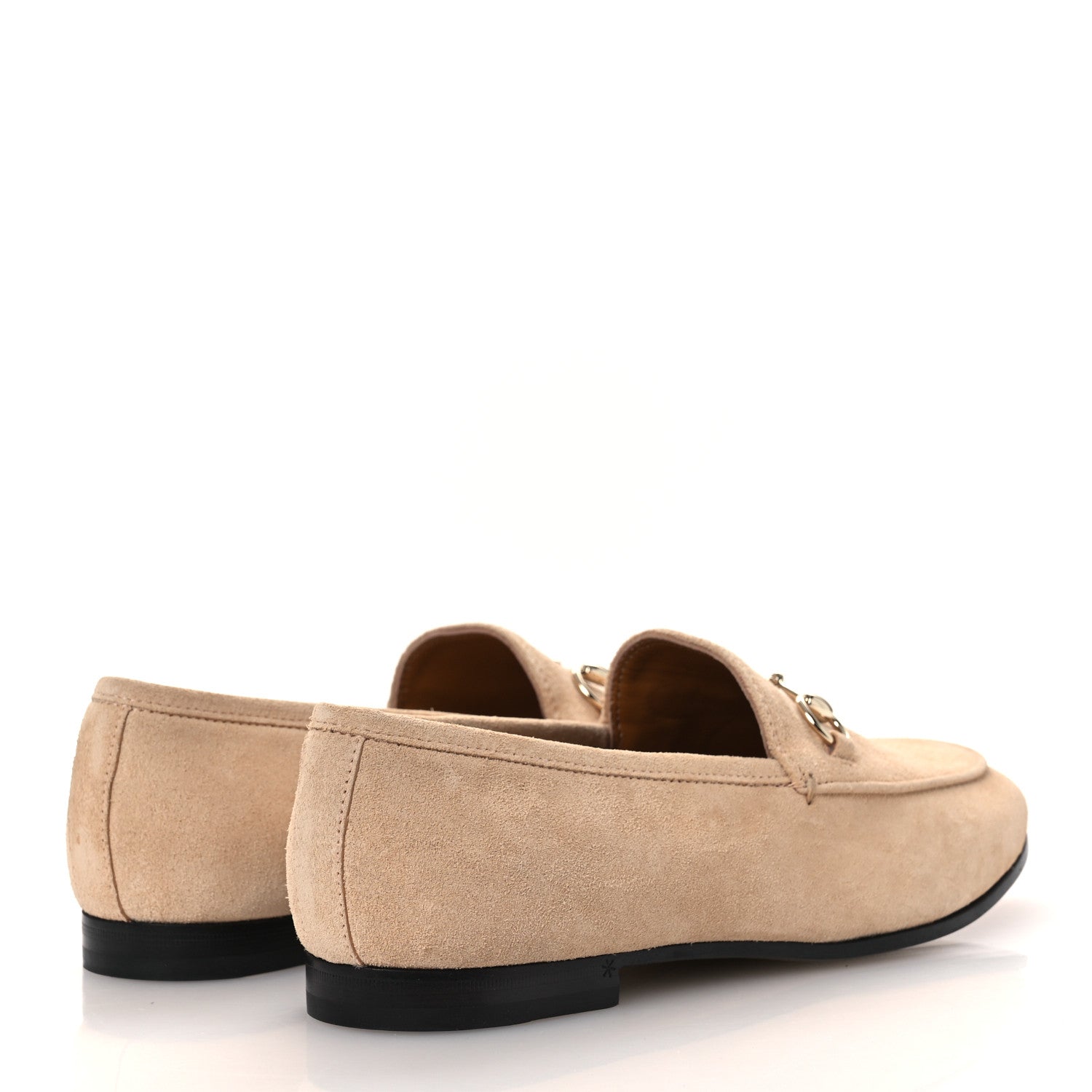 Gucci Suede Horsebit Womens Jordaan Loafers 38 Pink Sand 5 of 11