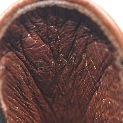 Chanel Calfskin Patent Cap Toe Quilted Short Boots 39 Brown Black 8 of 11