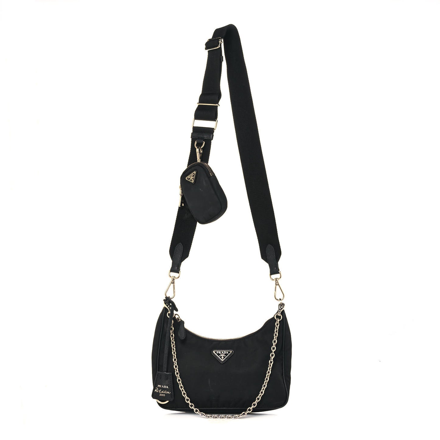 Nylon Re-Edition 2005 Shoulder Bag Black