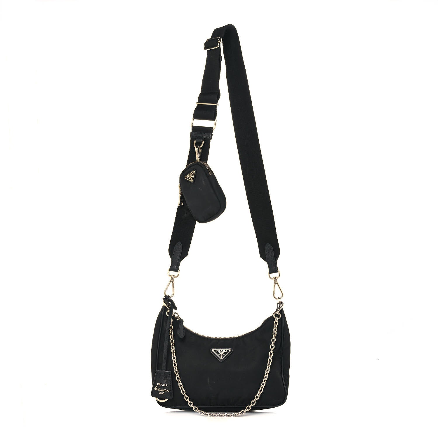 Prada Nylon Re-Edition 2005 Shoulder Bag Black 1 of 15