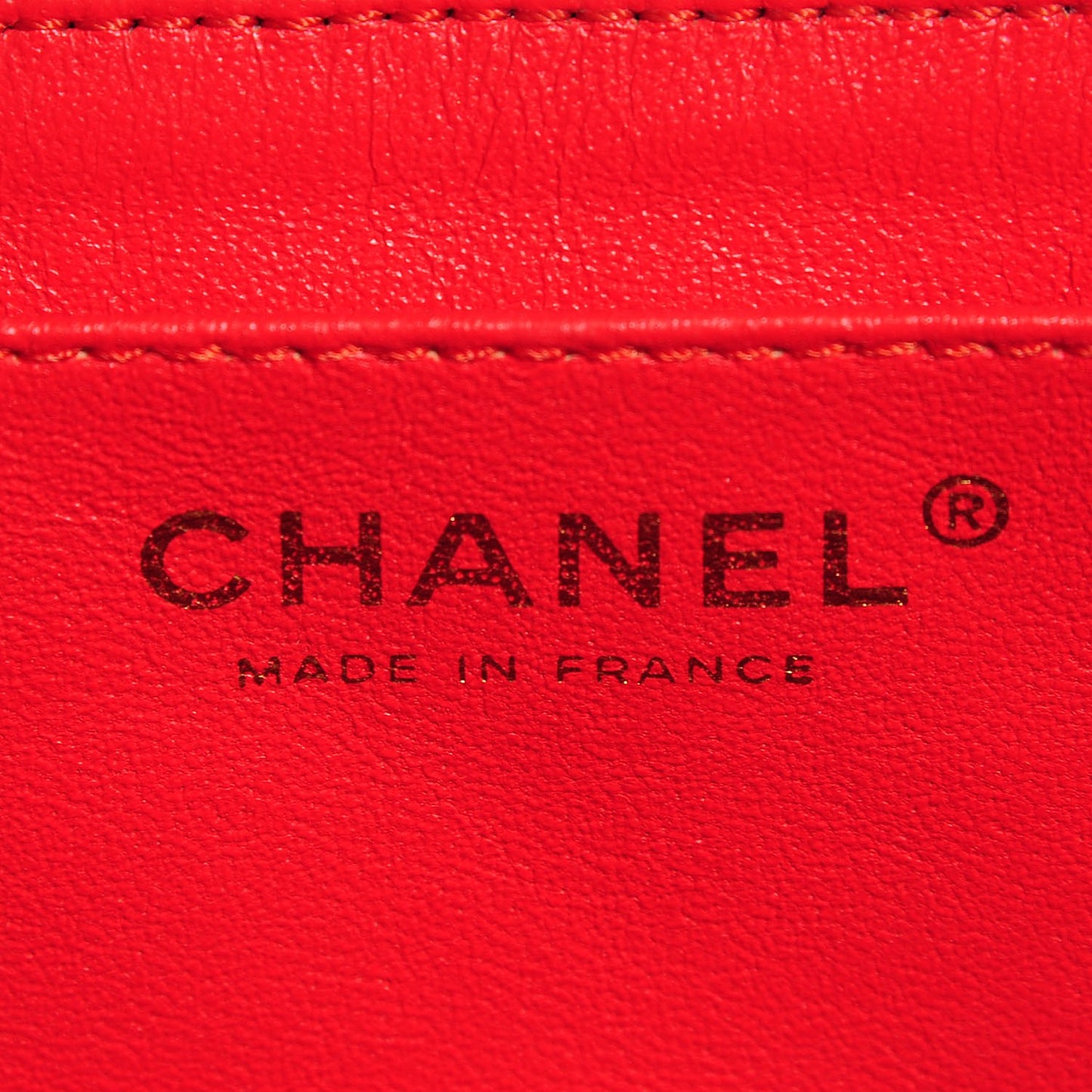 Washed Lambskin Quilted Maxi Single Flap Red