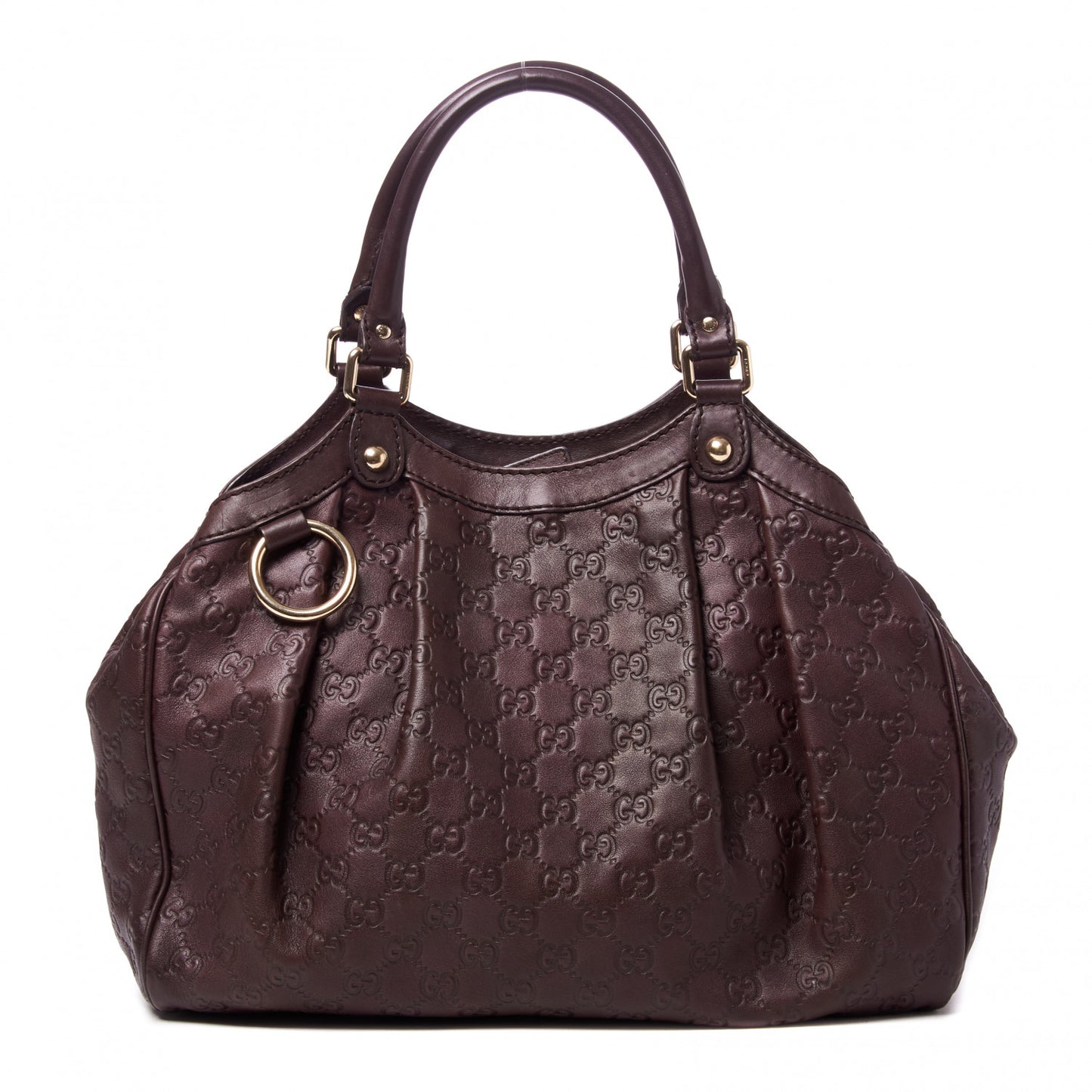Guccissima Medium Sukey Tote Chocolate