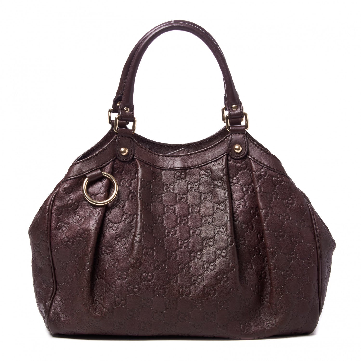 Gucci Guccissima Medium Sukey Tote Chocolate 1 of 8